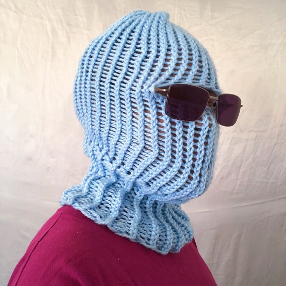 Baby Blue Knit Ski Mask Baby Blue Knit Ski Mask